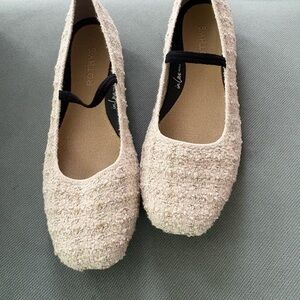 Rothy's Max Square Mary Jane in Pearl Boucle - Never worn